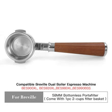 Load image into Gallery viewer, 58mm Bottomless Portafilter for Breville
