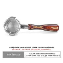 Load image into Gallery viewer, 58mm Bottomless Portafilter for Breville