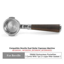 Load image into Gallery viewer, 58mm Bottomless Portafilter for Breville