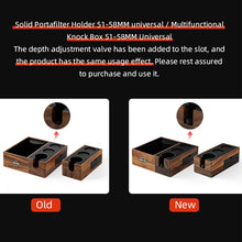 Load image into Gallery viewer, 51-58mm MHW-3BOMBER Wood portafilter tamping station