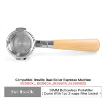 Load image into Gallery viewer, 58mm Bottomless Portafilter for Breville