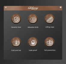 Load image into Gallery viewer, Lichong 410ml Ceramic Liner Thermos Coffee Cup