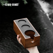 Load image into Gallery viewer, 51-58mm MHW-3BOMBER Wood portafilter tamping station
