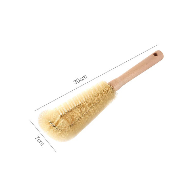 Wooden cleaning brush
