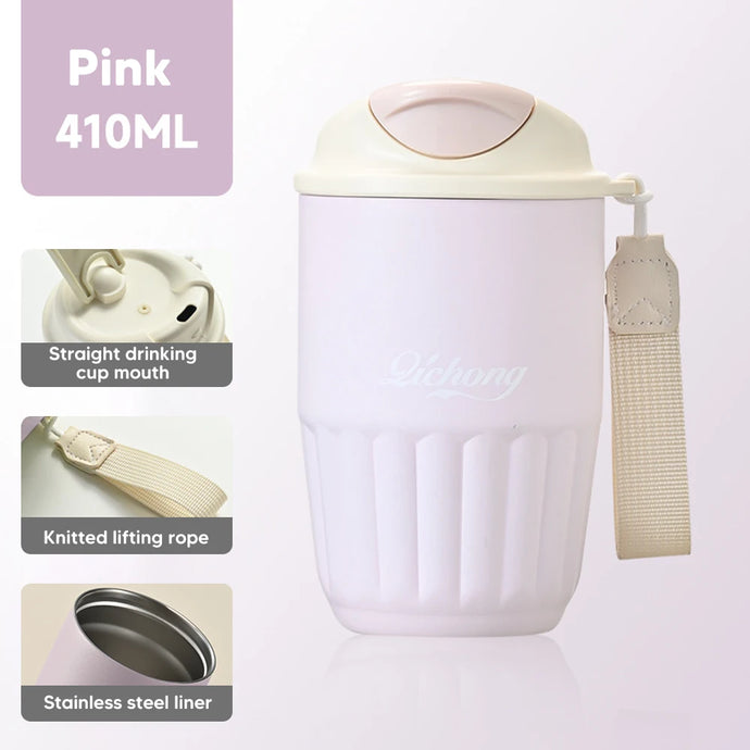 Lichong 410ml Ceramic Liner Thermos Coffee Cup