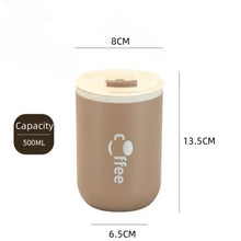 Load image into Gallery viewer, Stainless Steel Thermos Coffee Cup with Silicone Straw

