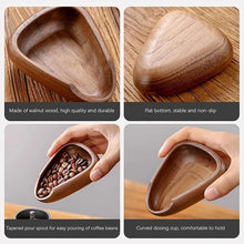 Load image into Gallery viewer, Solid Wood Walnut Coffee Bean Scoop
