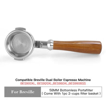 Load image into Gallery viewer, 58mm Bottomless Portafilter for Breville

