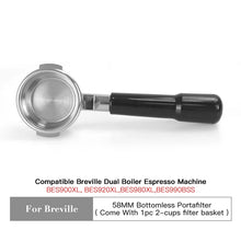 Load image into Gallery viewer, 58mm Bottomless Portafilter for Breville
