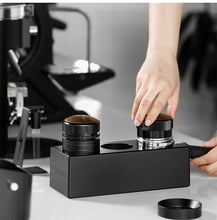 Load image into Gallery viewer, 51-58mm BLACK Coffee Tamper Station
