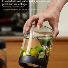 Load image into Gallery viewer, Multi Capacity Manual Vacuum Coffee Bean Storage Sealed Jar
