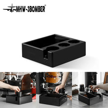 Load image into Gallery viewer, 51-58mm portafilter multi-function ABS Knock Box Fit tamping Station
