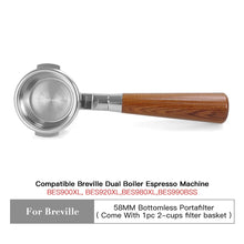 Load image into Gallery viewer, 58mm Bottomless Portafilter for Breville
