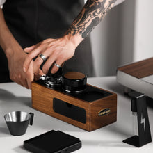 Load image into Gallery viewer, 51-58mm MHW-3BOMBER Wood portafilter tamping station
