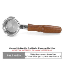 Load image into Gallery viewer, 58mm Bottomless Portafilter for Breville
