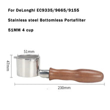 Load image into Gallery viewer, 51mm Bottomless Portafilter for DeLonghi
